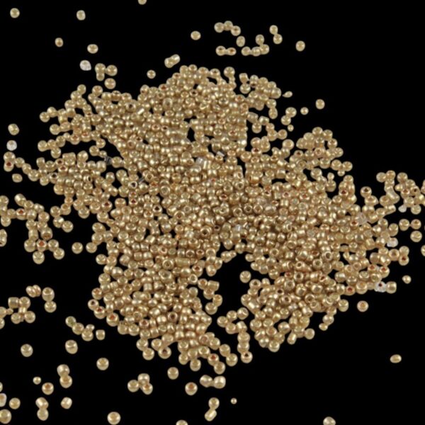 08 Kum 3 mm Kaplama Altın Sarı Boncuk (90 Gr)