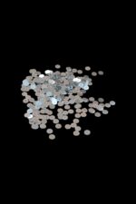 8 mm Gümüş Ortadan Delikli Metal Pul Payet (30 Gr 170 Adet)
