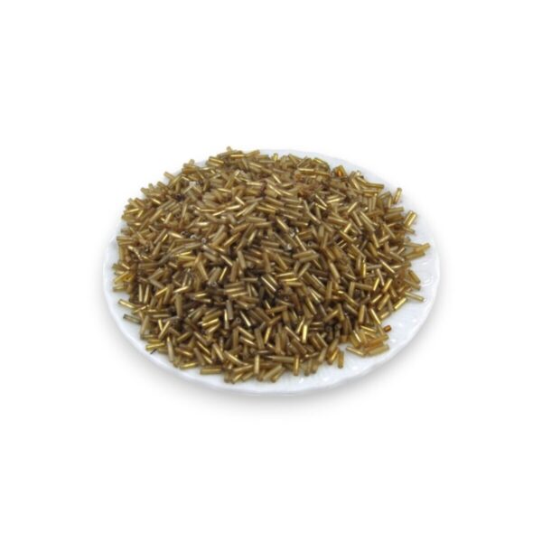 6x2 mm Eskitme Gold Boru Boncuk 100 Gr